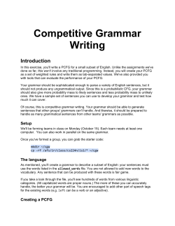 Competitive Grammar Writing