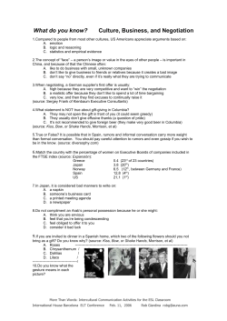 Intercultural communication