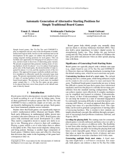 Automatic Generation of Alternative Starting Positions for Simple
