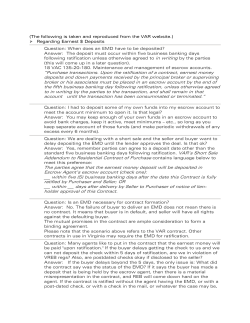 Purchase transactions. Upon the ratification of a