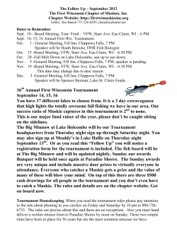 The First Wisconsin Chapter of Muskies, Inc