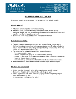 bursitis around the hip