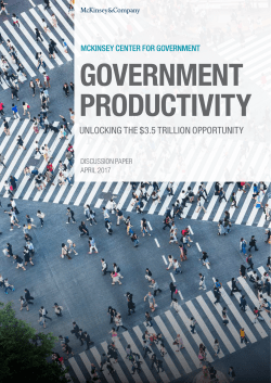 GOVERNMENT PRODUCTIVITY
