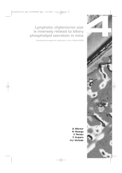 Lymphatic chylomicron size is inversely related to biliary