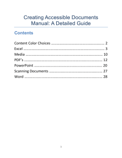 Creating Accessible Documents Manual: A Detailed Guide