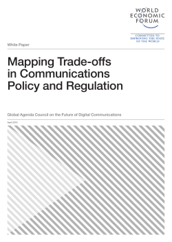 Mapping Trade-offs in Communications Policy and Regulation