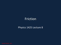 Friction - Galileo and Einstein