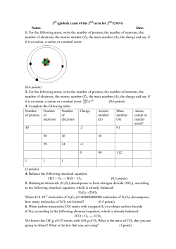 3 (global) exam of the 2 term for 2 ESO G Name: Date: 1