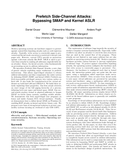Prefetch Side-Channel Attacks: Bypassing SMAP and