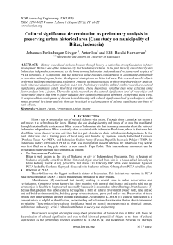 Cultural significance determination as preliminary