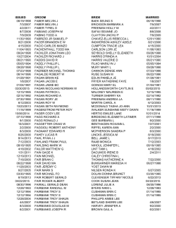 issued groom bride married 06/19/1998 faber melvin j baek seung s
