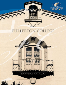 2004-2005 - Fullerton College