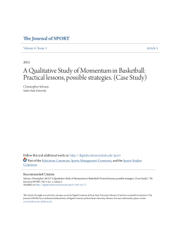 A Qualitative Study of Momentum in Basketball: Practical lessons