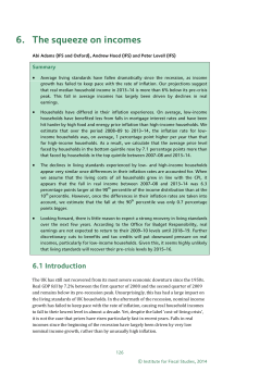 The squeeze on incomes - Institute for Fiscal Studies