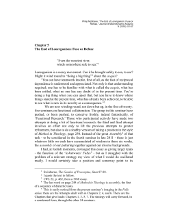 Chapter 5 The End of Lonerganism: Fuse or Refuse &ldquo;Even the