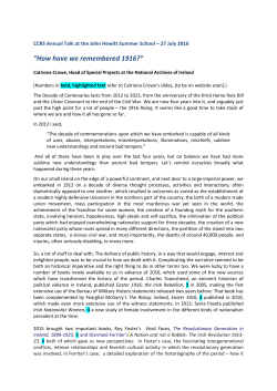 Catriona Crowe text - The Centre for Cross Border Studies