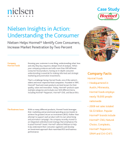 Nielsen Insights in Action: Understanding the Consumer