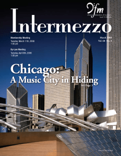 A Music City in Hiding - Chicago Federation of Musicians
