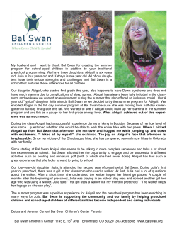 Bal Swan Children`s Center Boulder
