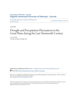 Drought and Precipitation Fluctuations in the Great Plains during the
