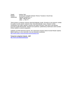 Amoral and Available? Western Women Travelers in South Asia