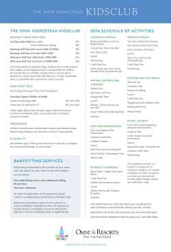 babysitting services the omni homestead kidsclub the