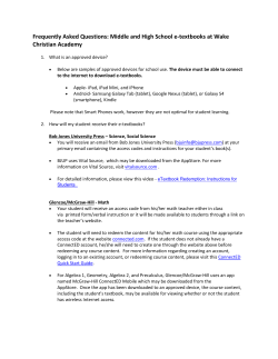 Frequently Asked Questions: Middle and High School e