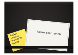 Poster peer review