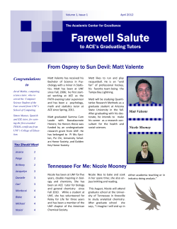 Farewell Salute - University of North Florida