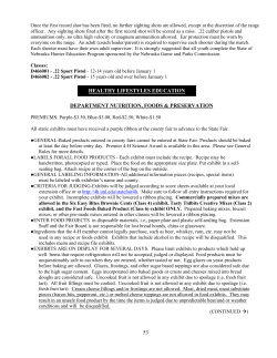 Foods - Nebraska Extension