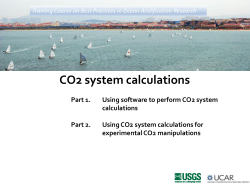 CO2 system calculations