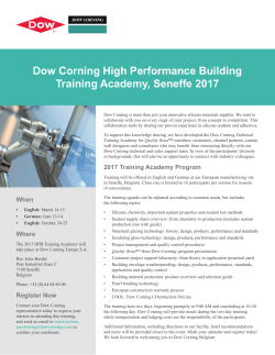 Dow Corning High Performance Building Training Academy
