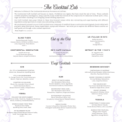 The Cocktail Lab - D`Amico and Partners