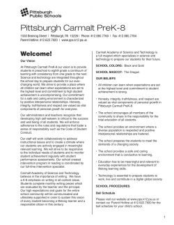 Pittsburgh Carmalt PreK-8 - Pittsburgh Public Schools
