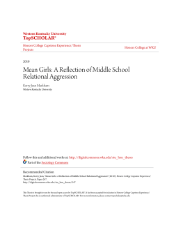 Mean Girls: A Reflection of Middle School - TopSCHOLAR