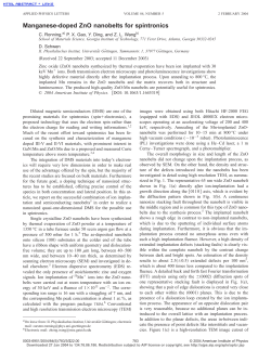 Manganese-doped ZnO nanobelts for spintronics