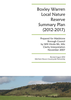summary plan - Boxley Warren