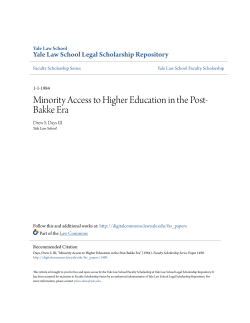 Minority Access to Higher Education in the Post