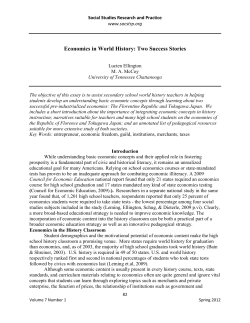 Economics in World History: Two Success Stories