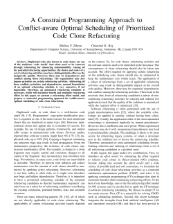 A Constraint Programming Approach to Conflict