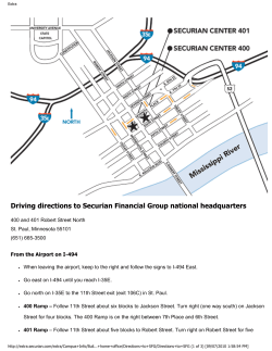 Driving directions to Securian Financial Group national