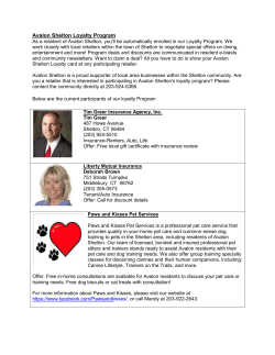 Avalon Shelton Loyalty Program