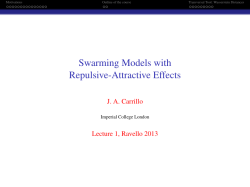 Swarming Models with Repulsive