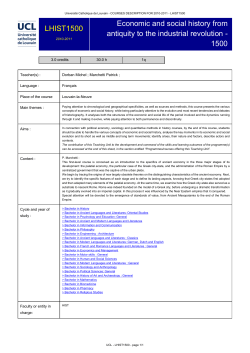Economic and social history from antiquity to the industrial