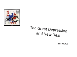 Great Depression and New Deal notes