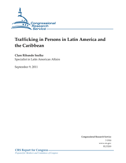 Trafficking in Persons in Latin America and the Caribbean