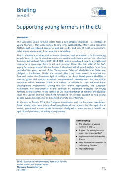Supporting young farmers in the EU - European Parliament