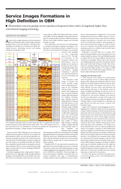 Service Images Formation in High Definition in OBM