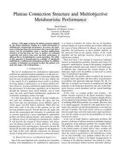 Plateau Connection Structure and Multiobjective Metaheuristic