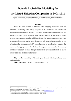 The profound crisis in the shipping industry has started in 2015, it